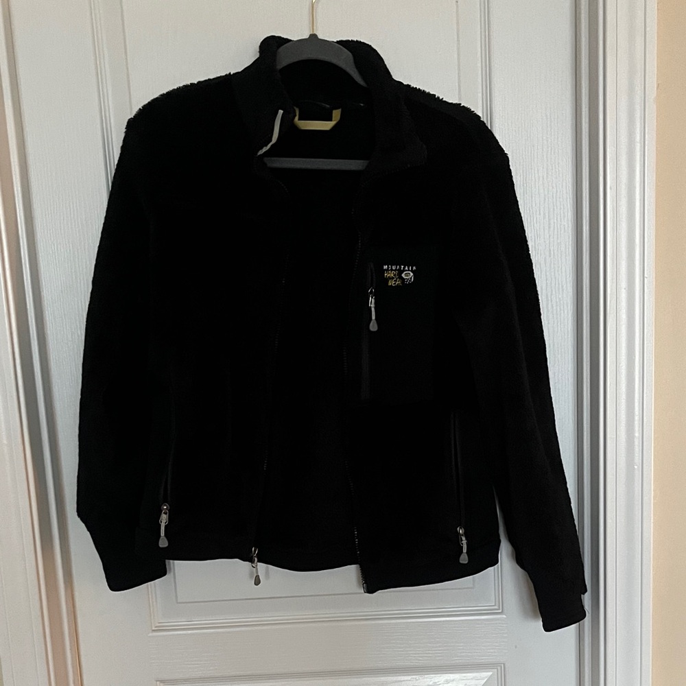 Mountain Hardwear Black Jacket with Yellow Logo